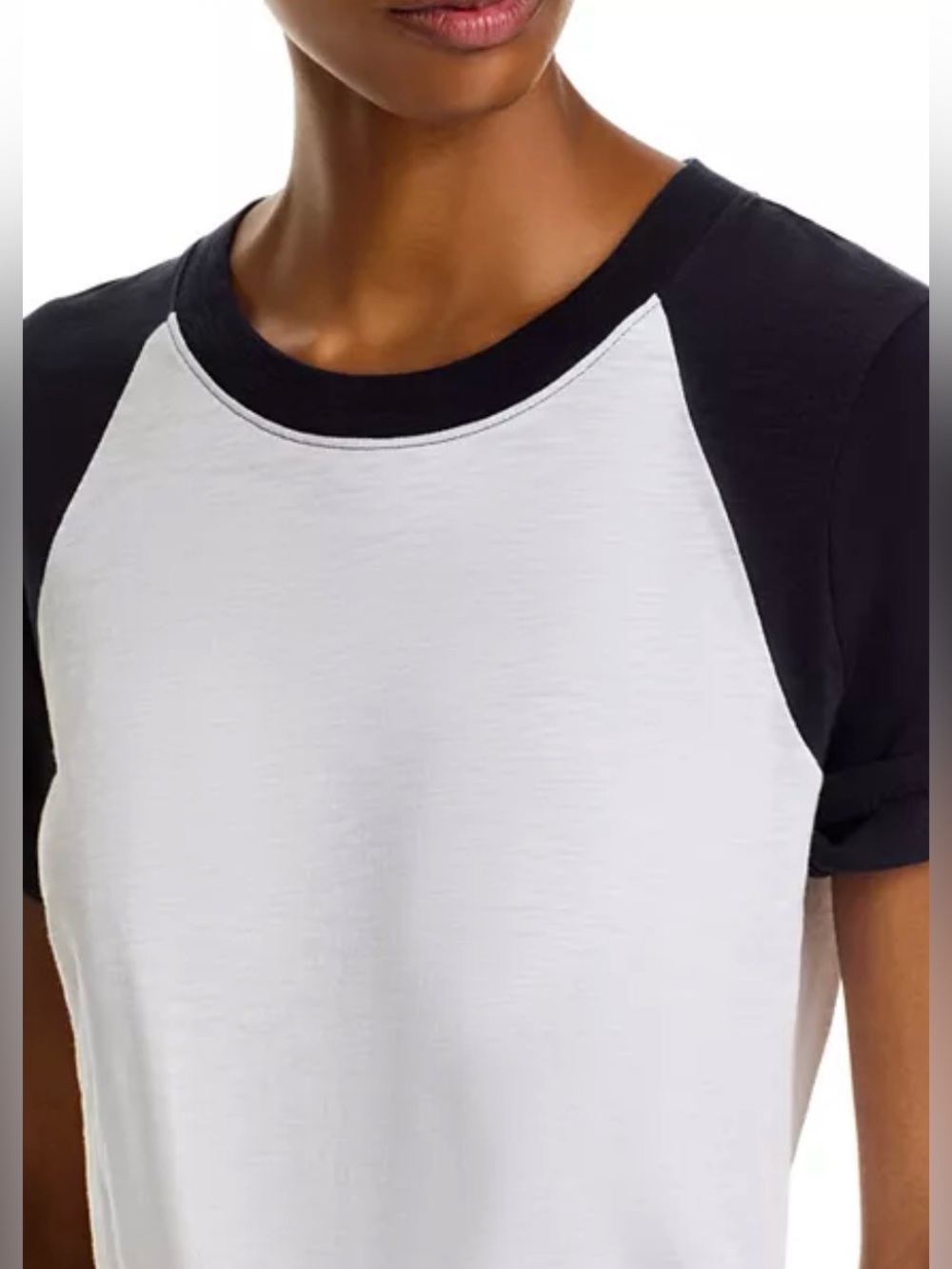 Veronica Beard Short Sleeve Mason Baseball Tee - Picture 2 of 3